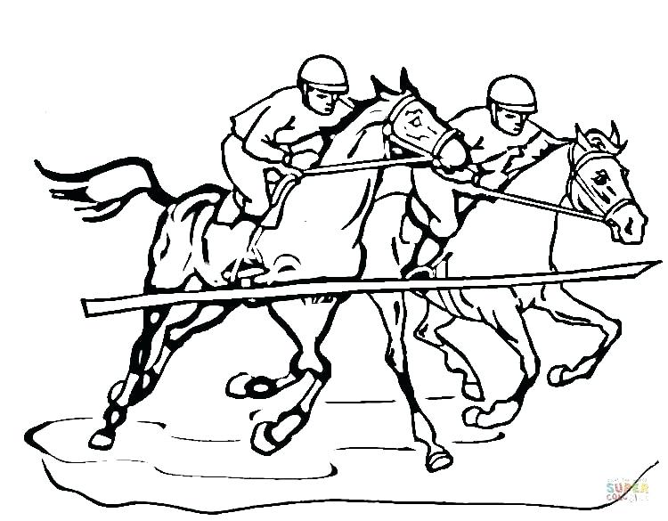 750x585 Horse Racing Coloring Pages Click The Race To View Printable