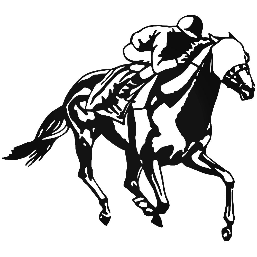 Horse Racing Drawing | Free download on ClipArtMag