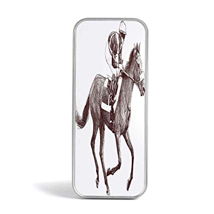 425x425 Tin Pencil Case, Horse Decor, With World Famous Arts