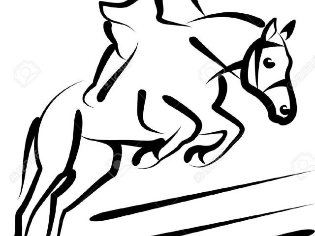640x480 Horse Riding Clipart