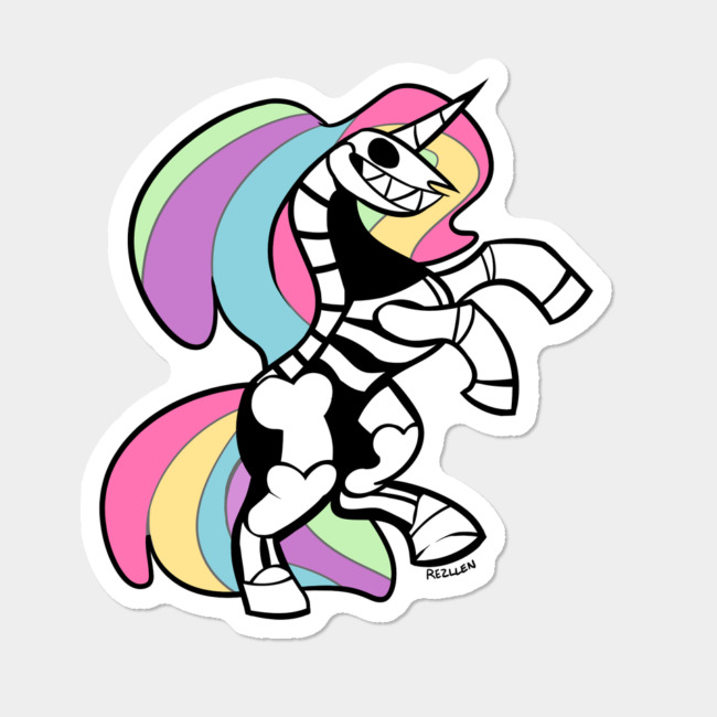 650x650 Skeleton Unicorn