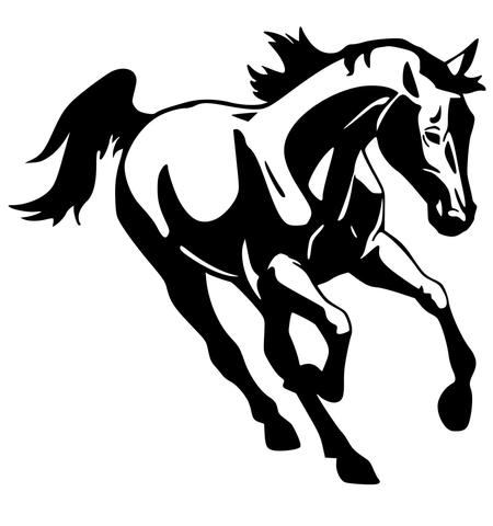 450x480 Horse Silhouette Tagged Horse Trailer Decal Artistry