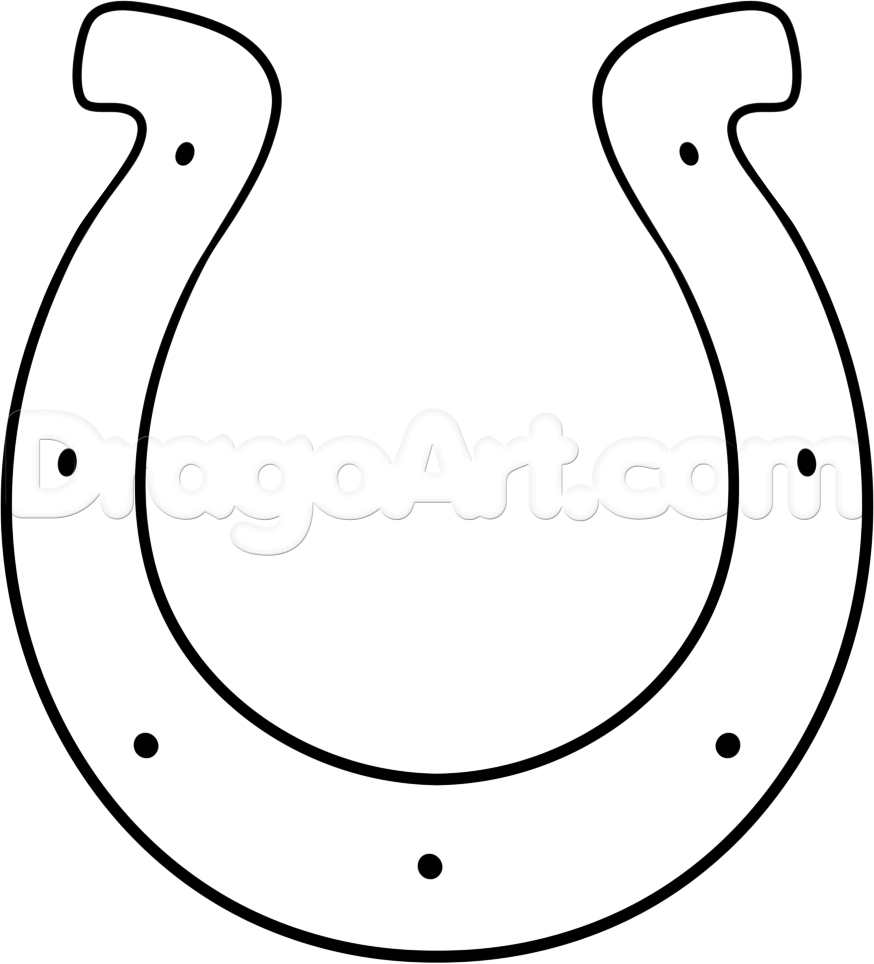 874x964 Horseshoe Drawing For Free Download