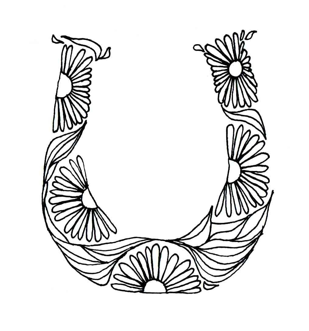 1015x1086 Inspirational Horseshoe Drawing
