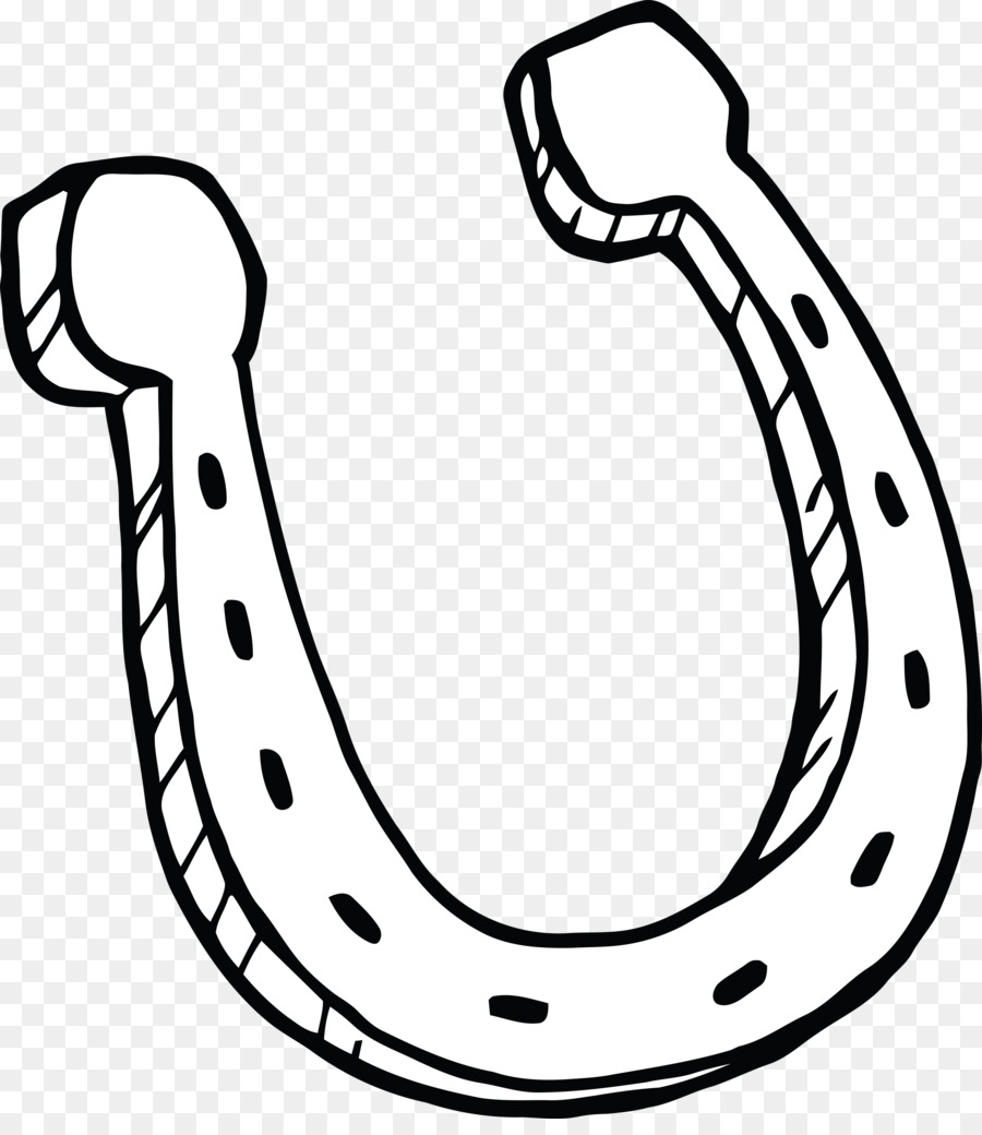900x1040 Horseshoe Drawing Luck For Free Download