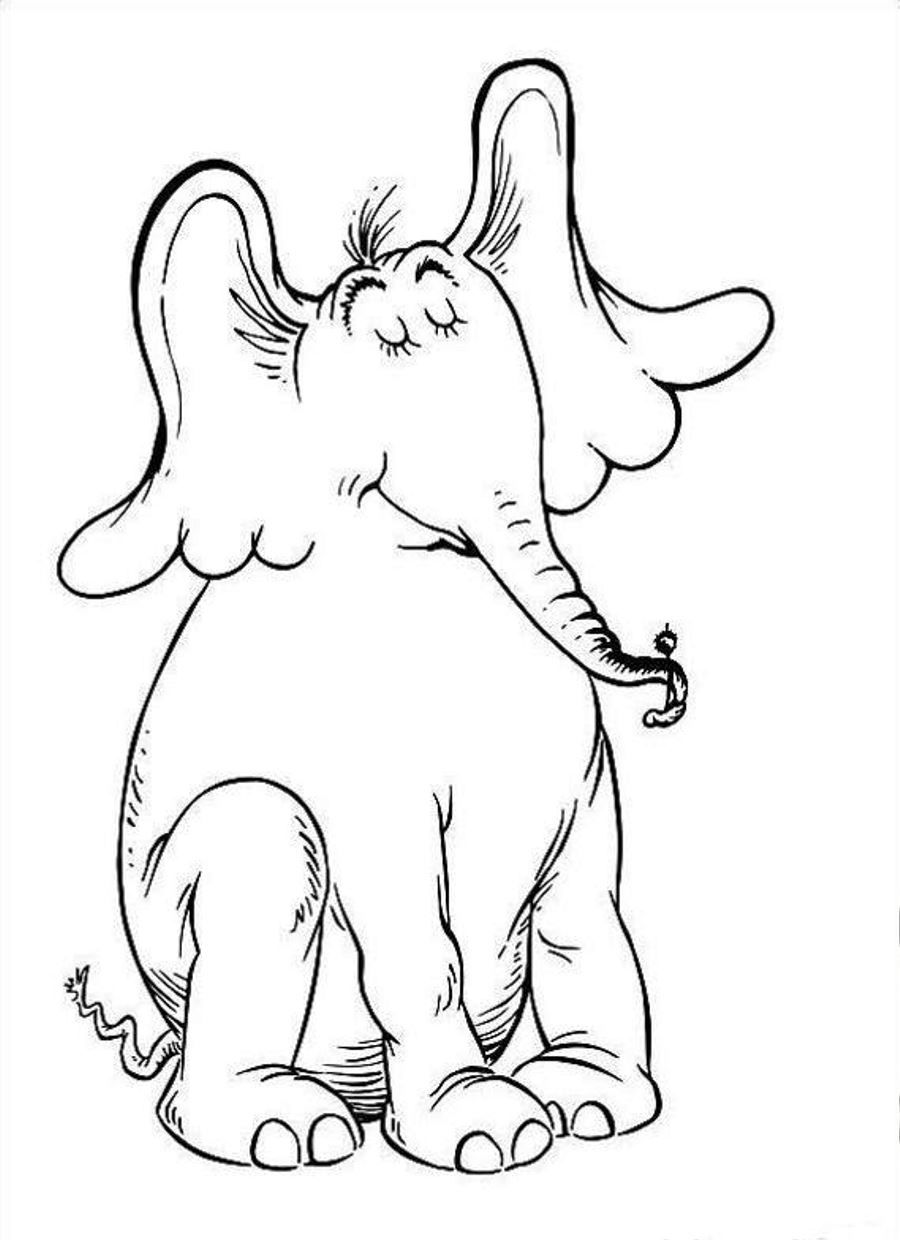900x1240 dr seuss horton sitting elephant coloring