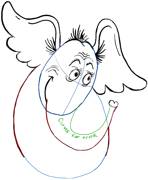 508x616 how to draw horton hears a who from dr seuss' book in easy steps