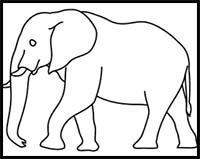 200x159 how to draw cartoon elephants realistic elephants drawing