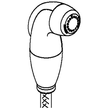 425x425 Female Thread Kitchen Hose And Spray Kit Finish Matte Black