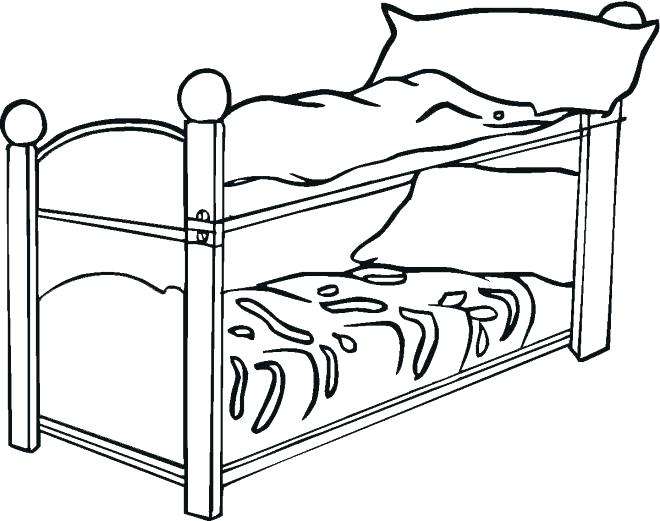 660x521 Bed Coloring Pages Bed Coloring
