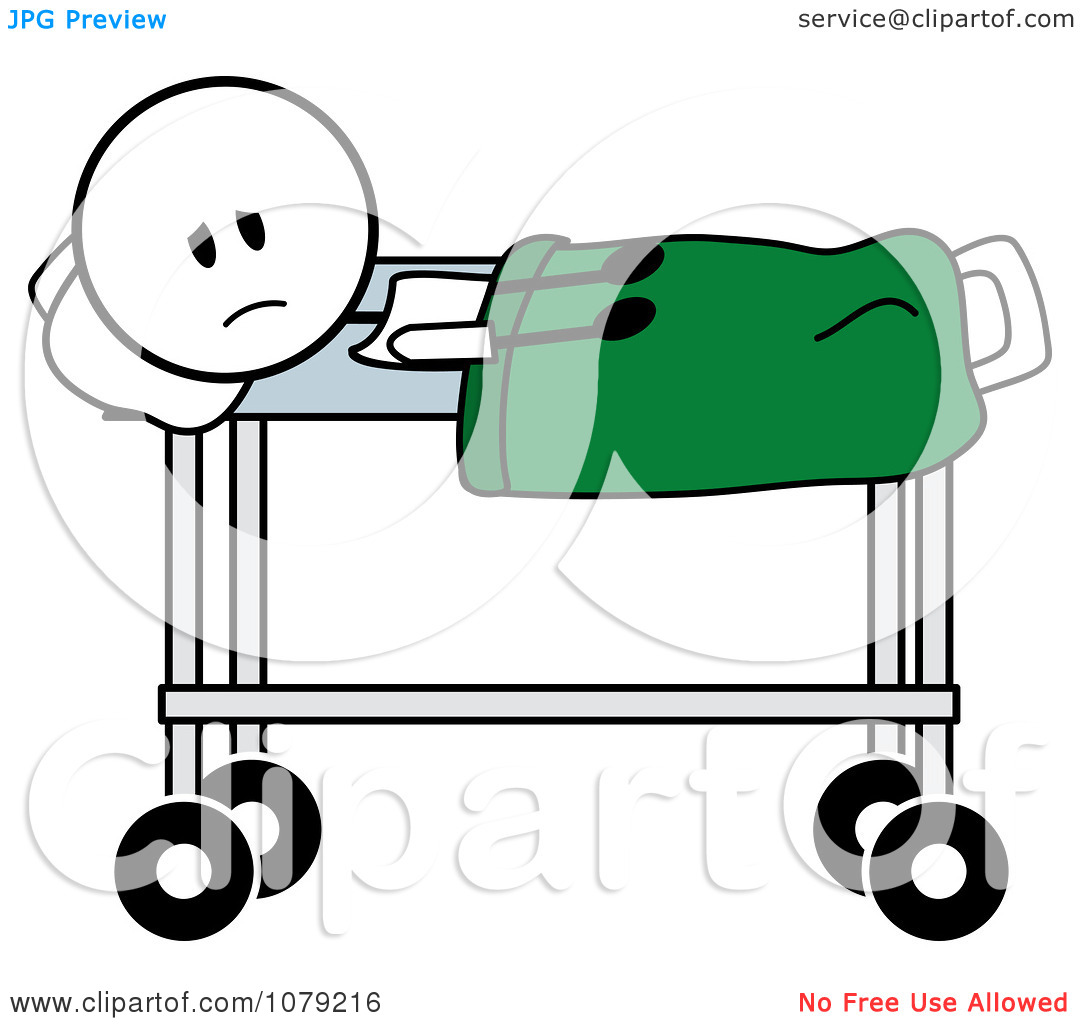 1080x1024 Sick Person In Hospital Bed Clipart