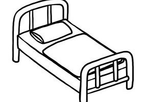 286x200 Stylish Black And White Icon Patient In Hospital Bed Clipart Portal