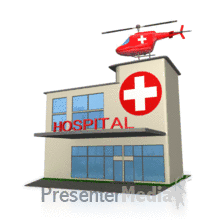 220x220 Hospital Building Medical Helicopter Powerpoint Animation Stick