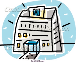 300x244 Hospital Buildings Vector Clip Art