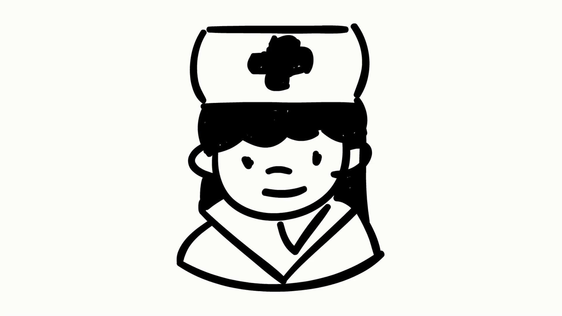 1920x1080 Nurse Medical Hospital Sketch Illustration Hand Drawn Animation