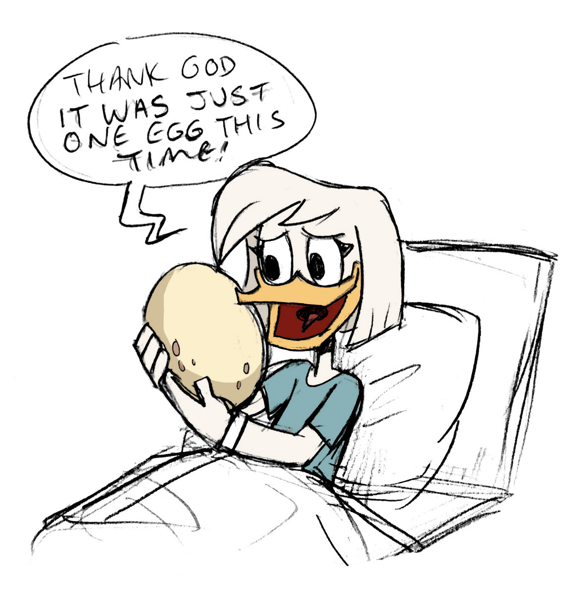 1183x1189 Queenie Draws Stuff Could You Draw Della In The Hospital After