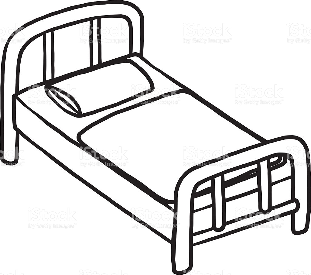 1024x905 Hospital Bed Clipart Black And White