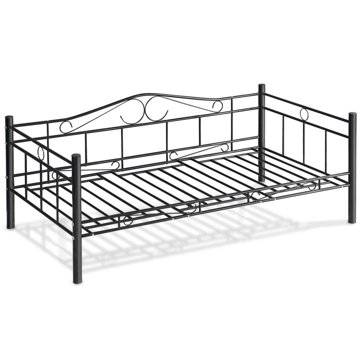 1200x1200 Casart Metal Single Day Bed Frame With Headboard And Steel