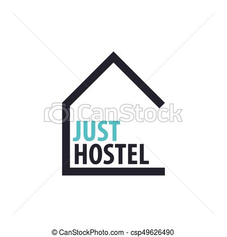 450x470 Hostel Logo Hotel Logo Travel Rest Place Vector Illustration