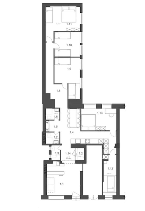 619x900 the doors apartments, prague, czech republic