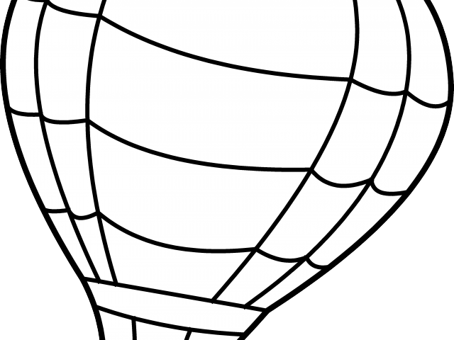 640x480 Hot Air Balloon Clipart Line Drawing