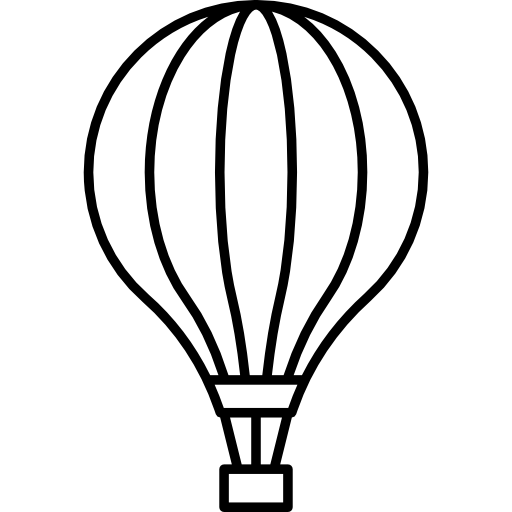 Hot Air Balloon Line Drawing | Free download on ClipArtMag