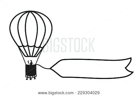 450x316 Balloon Outline Hot Air Balloon Outline Drawing