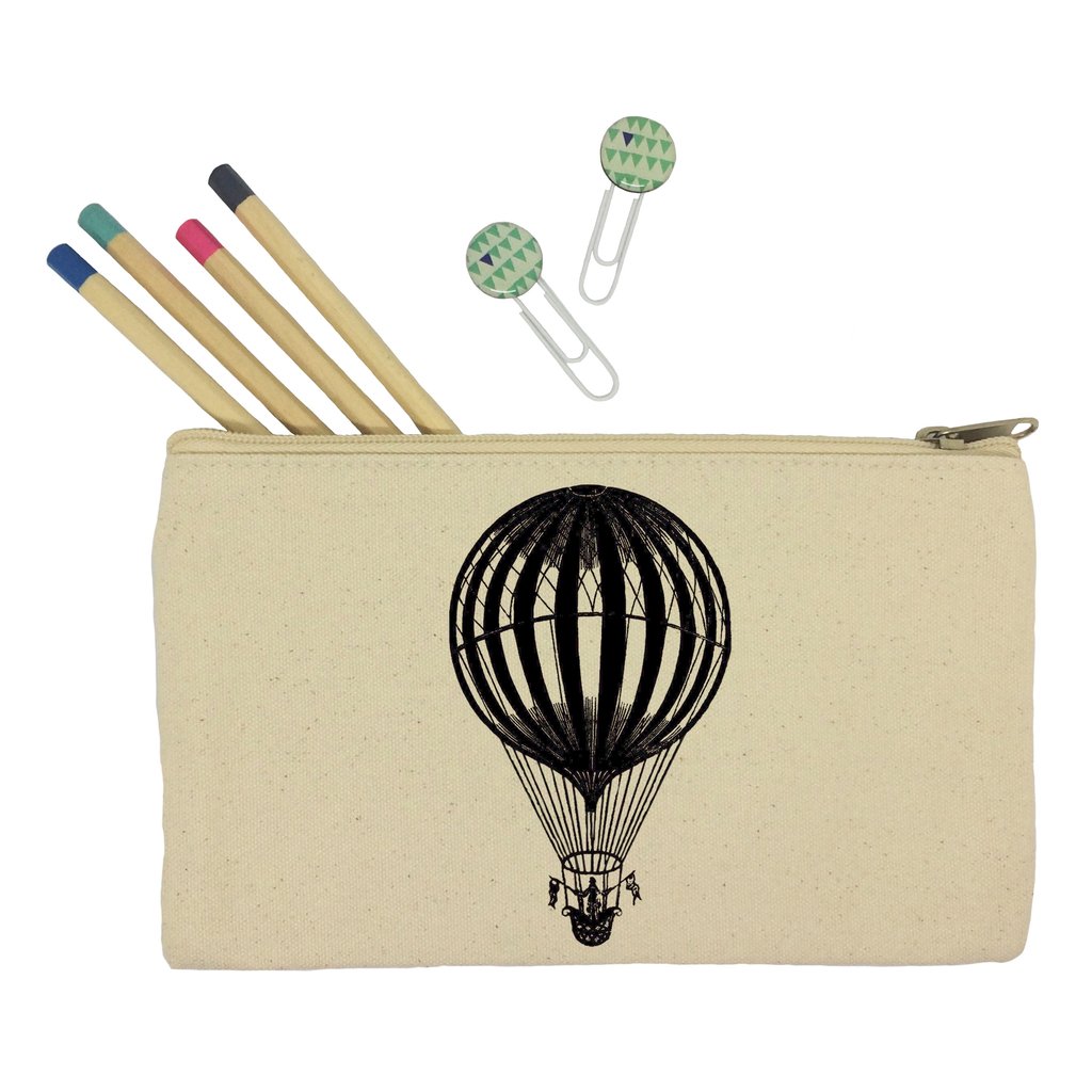 1024x1024 Hot Air Balloon Pencil Case Kitschattic