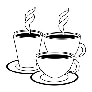 300x300 Coffee Dishes Royalty Free Vectors