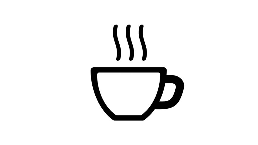 852x480 Animation Of Cup With Hot Tea Or Coffee In Drawing Style Animation