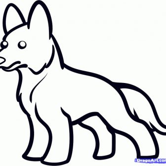 336x336 Hot Dog Drawing Step