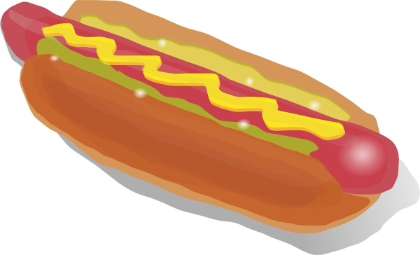 600x364 Hot Dog Sandwich Clip Art Free Vector In Open Office Drawing
