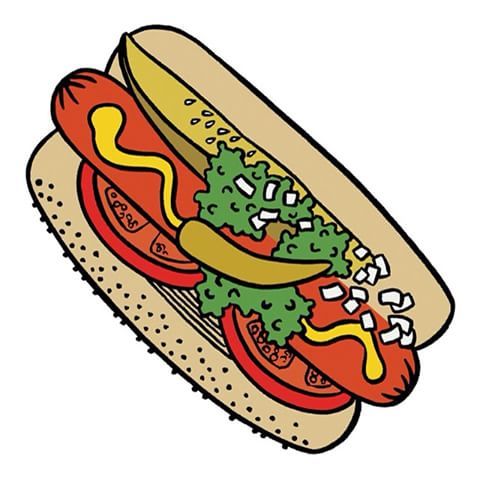 480x480 image result for chicago hot dog drawing tats hot dog drawing
