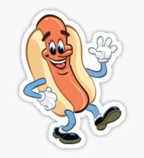 210x230 Cartoon Hot Dog Drawing Stickers Redbubble