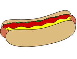 250x192 Cartoon Hot Dog Step