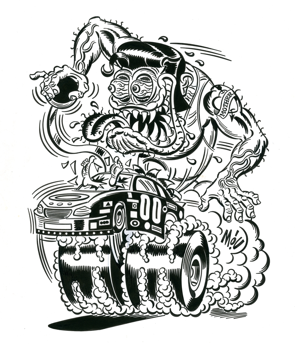 Hot Rod Line Drawing | Free download on ClipArtMag