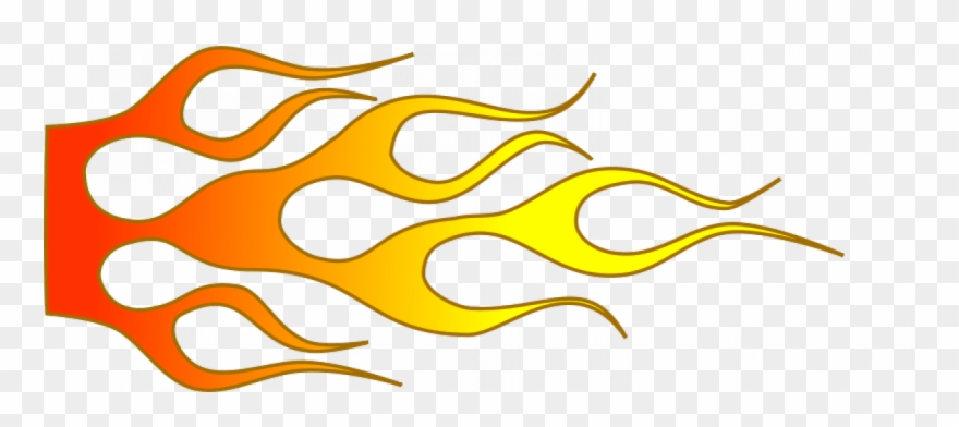 880x392 Racing Flame Vector Image