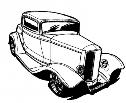 Hot Rod Line Drawing | Free download on ClipArtMag