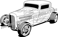 200x130 Ford, Chevy Hot Rod And Custom Car Clip Art