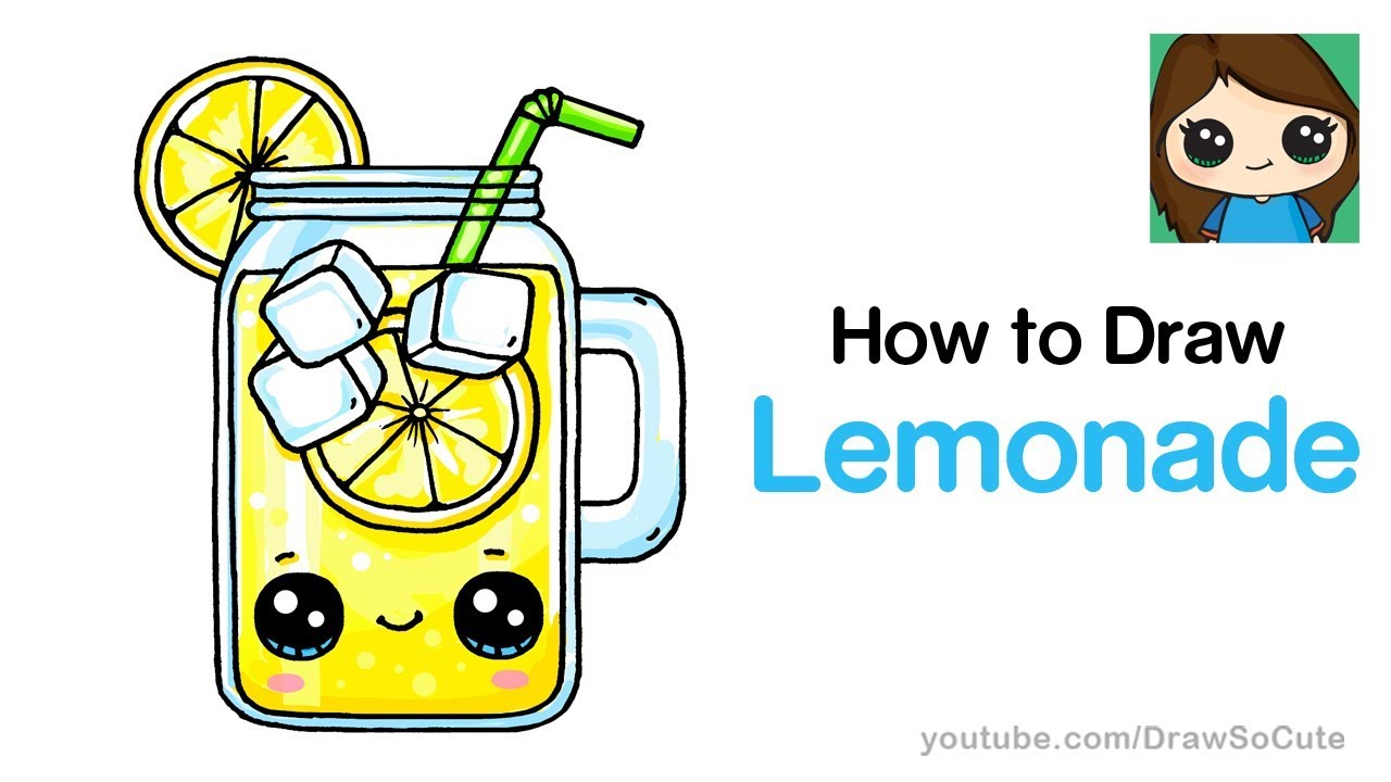 1280x720 How To Draw Lemonade Easy And Cute