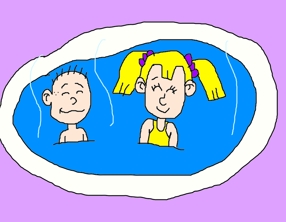 920x716 Tommy And Angelica Relaxing In The Hot Tub