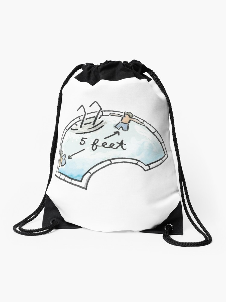 750x1000 Two Bros Chillin In A Hot Tub Vine Drawstring Bag