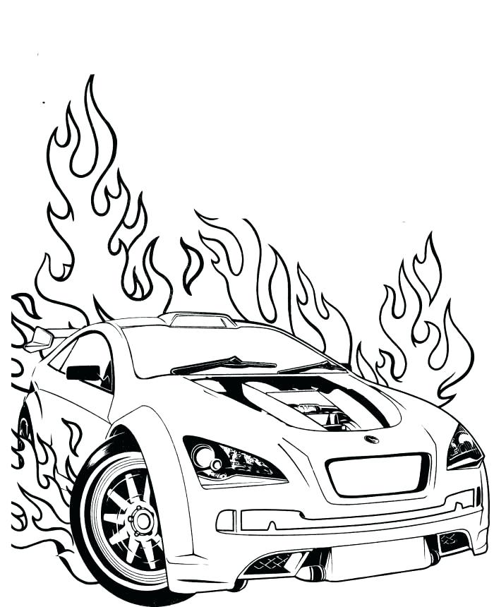 700x860 Hot Wheel Coloring Pages Wheels Track T