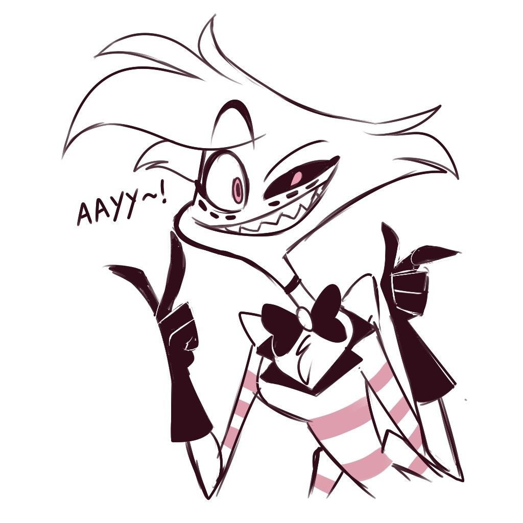 1024x1024 Floating On In Hell Hotel Characters Art