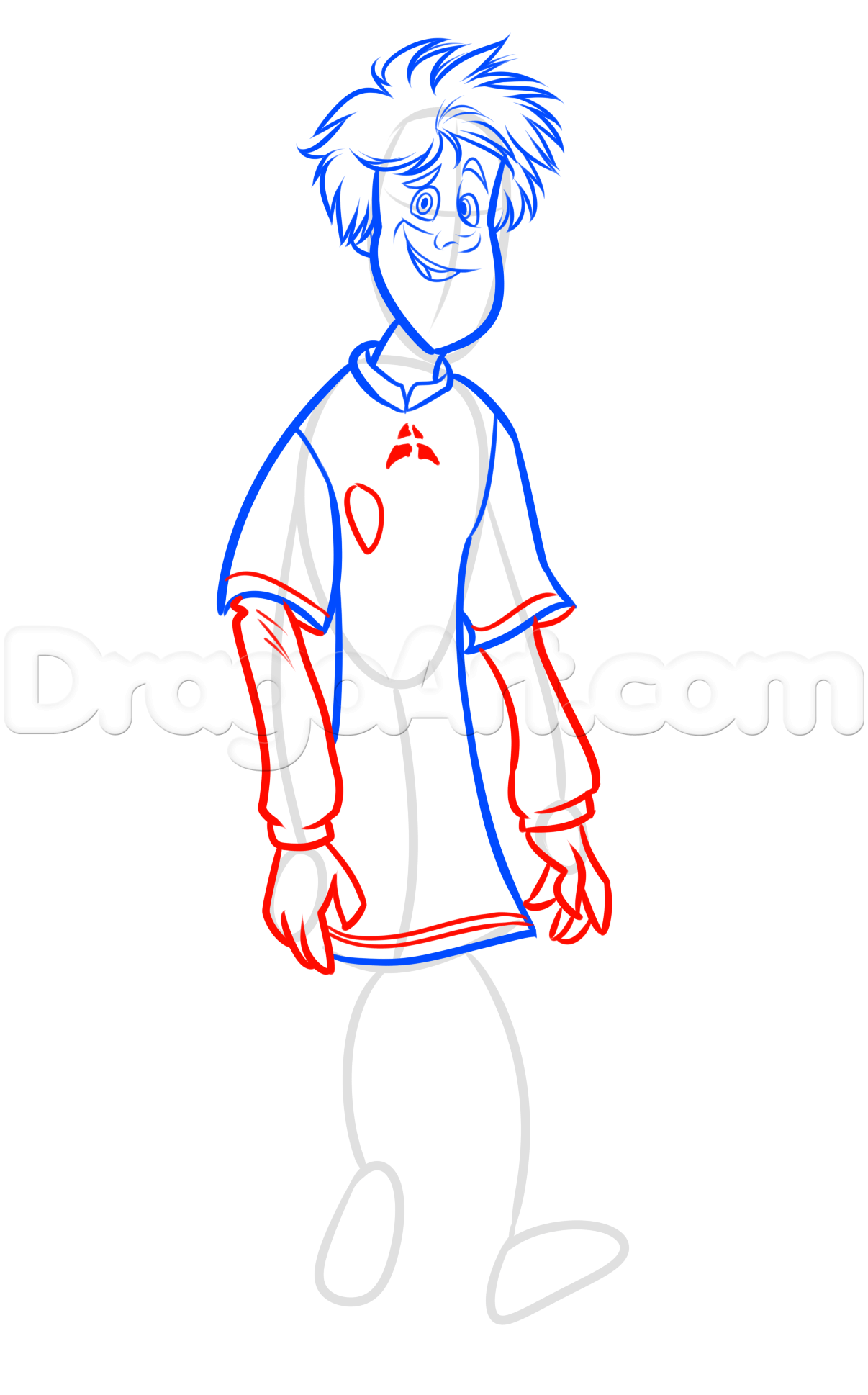 1206x1938 Draw Johnny From Hotel Transylvania, Step