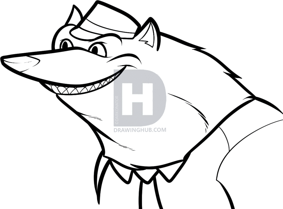972x720 How To Draw Wayne, Werewolf, Hotel Transylvania, Step