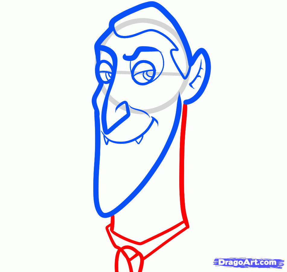 951x900 How To Draw Dracula, Hotel Transylvania, Step