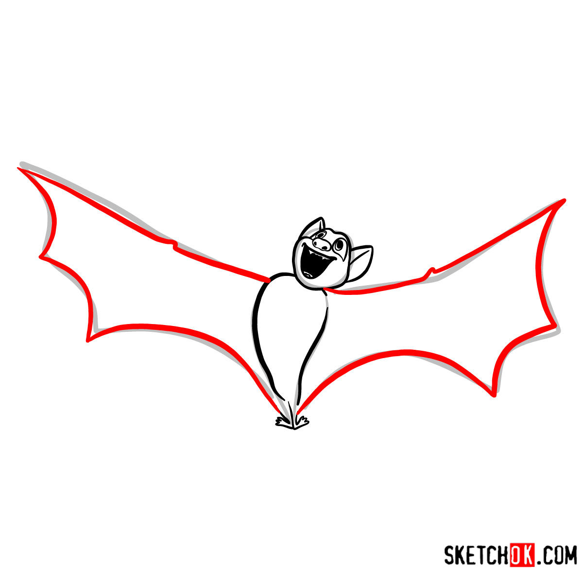 1200x1200 How To Draw Bat Dracula Hotel Transylvania