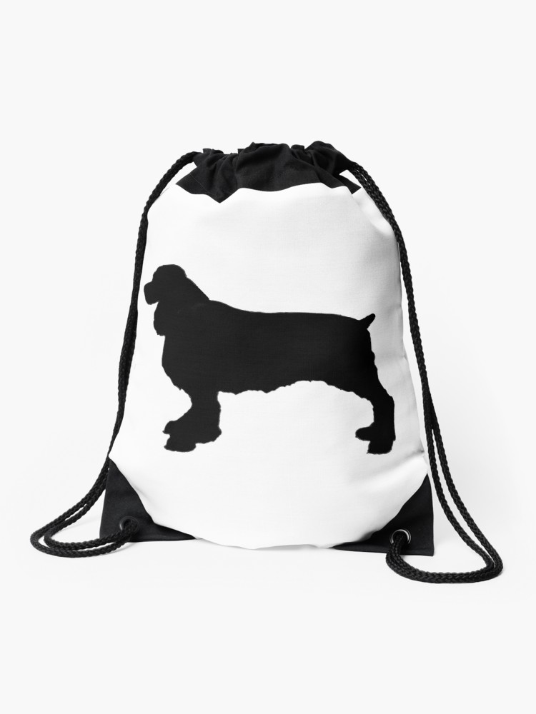 750x1000 English Springer Spaniel Dog Silhouette, Freehand Drawing