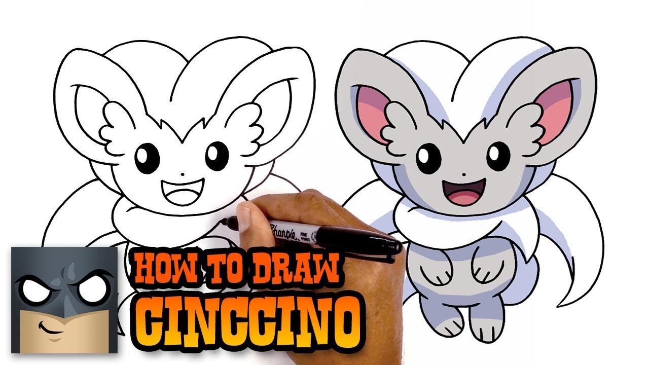 1280x720 How To Draw Pokemon Cinccino Step